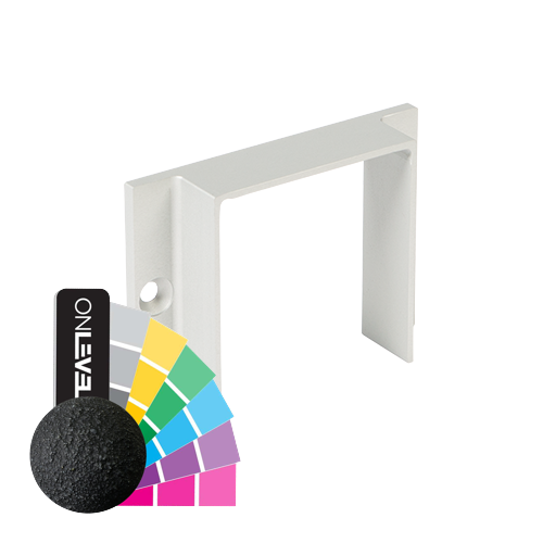 LAZORTRACK Væg stØtte 56x60mm, aluminium RAL mat strukturlak