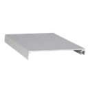 Top-cover slim med öppning 120mm, L=5000mm, aluminium obehand. utför.
