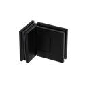 EXCITE duschdörr gångjärn glas-glas 90°, 2-riktning glas 8/10mm, mässing Stealth Black