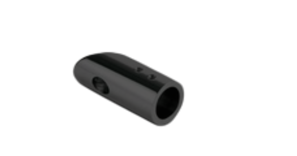  hjørnestik 45° til rør Ø19mm, messing Stealth Black