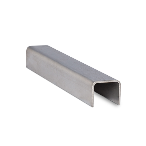 Handräcke U-profil 30x25x2mm, L=4000mm AISI 304 satinerad