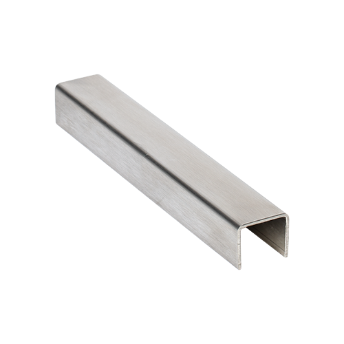 Handräcke U-profil 30x25x2mm, L=4000mm AISI 316 satinerad