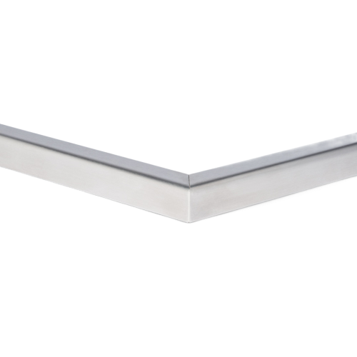 Corner connector 90° u-profile horiz. 40x30x2mm AISI 316 satined