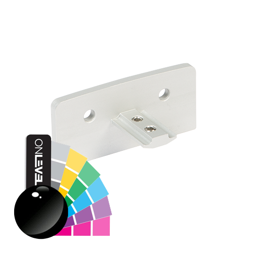 GUARDIAN OF THE UNIVERSE handrail wall connector 79x37mm , alum. RAL shiny