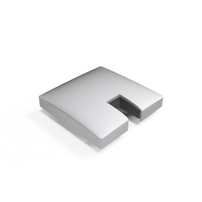 GUARDIAN OF THE UNIVERSE endpost endcap open 58x58mm, aluminum RAL struct.
