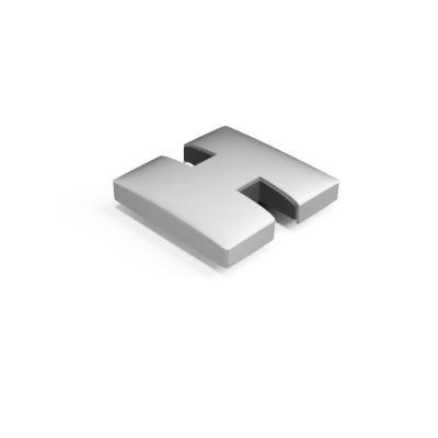 GUARDIAN OF THE UNIVERSE midpost endcap open 58x58mm, aluminum mill finish