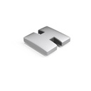 GUARDIAN OF THE UNIVERSE midpost endcap open 58x58mm, alum. natural anodized