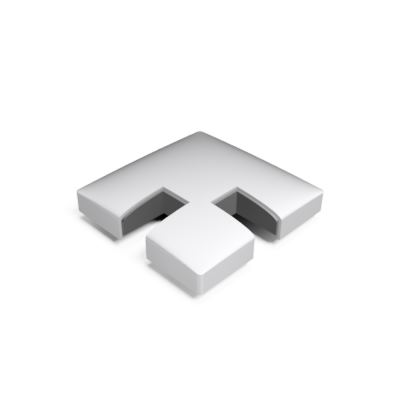 GUARDIAN OF THE UNIVERSE cornerpost endcap open 58x58mm, aluminum RAL matt