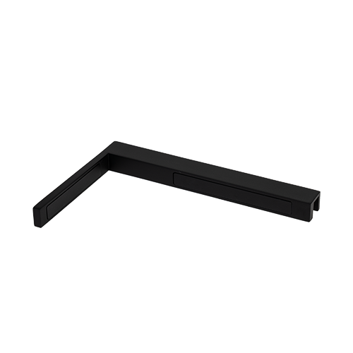 Stabilisering forb. glas-væg 90° højre, messing Stealth Black