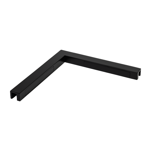 Stabilisering forb. glas-glas 90°, messing Stealth Black