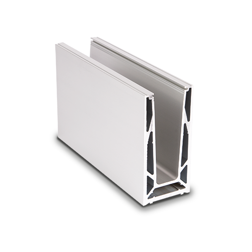 TL-6080 Glasprofil L=200mm aluminium natur anodiserad