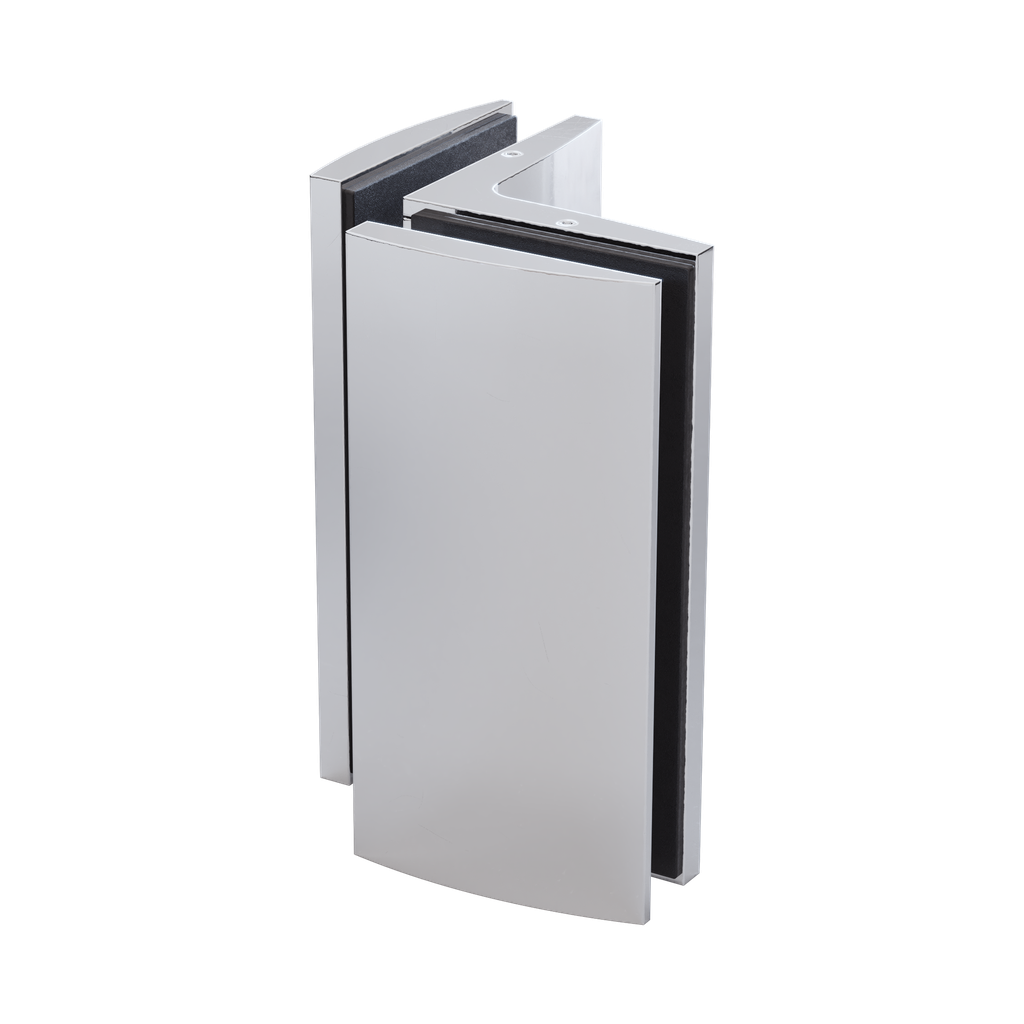 ZUPPA forbinder glas-glas 90° glas 6/8/10mm, messing forkromet