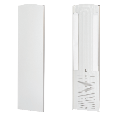 TL-3010 Endekap venst. for trappes aluminium rå overflate