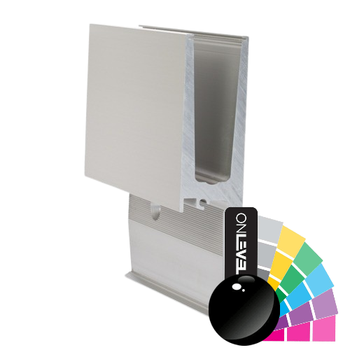 TL-3011 Glasprofil L=5000mm aluminium RAL blank