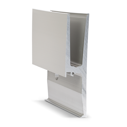 BEND-FIT TL-3011 Glassprofil L=6000mm aluminium (max. brukbarhet etter bøjning L=5000mm) (tempering T4)