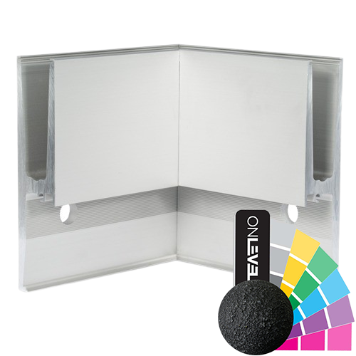 TL-3011 Insida hörna 90° aluminium RAL strukturerad