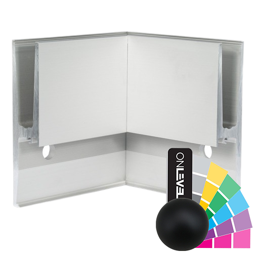 TL-3011 Insida hörna 90° aluminium RAL matta