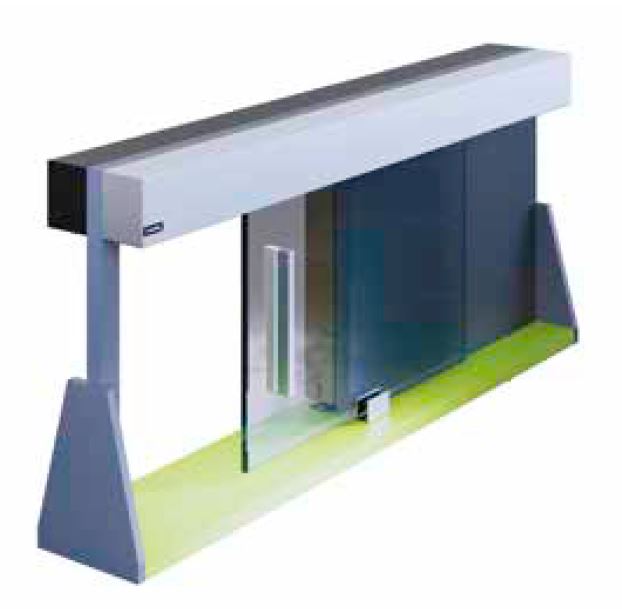 INFINITYSLIDE Bord Display glass/tre