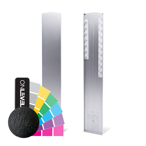 TL-3011 Endekap venstre bare for lav Klikk profil for trappe aluminum RAL strukturerert