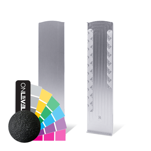TL-3011 Ändlock höger bara för låg Klickprofil aluminium RAL struktur