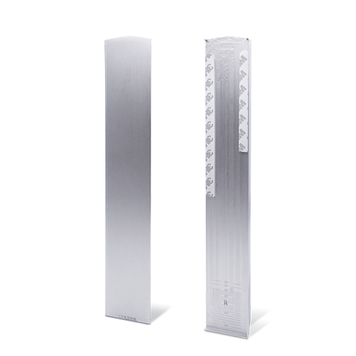 TL-3011 Endcap right half height covercap for stairway aluminum mill finish