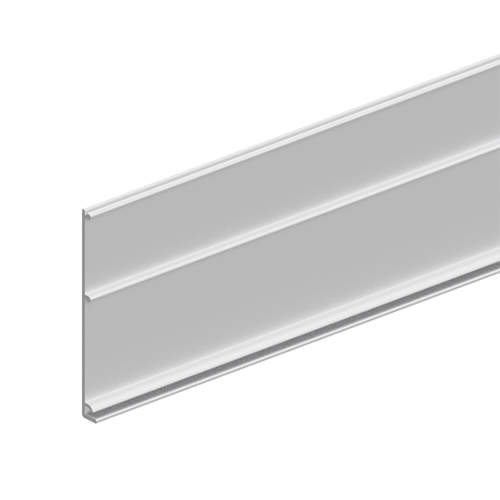 INFINITYSLIDE 69kg covercap backside for running rail (ceiling), glass/wood L=2mtr, aluminum natural anodized