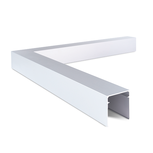 Hörn för glasfäste