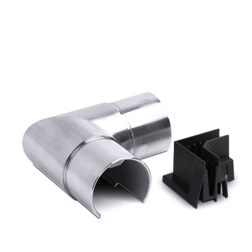 LAZORTRACK 90° inside corner Ø42.4x1.5mm AISI 304 satined