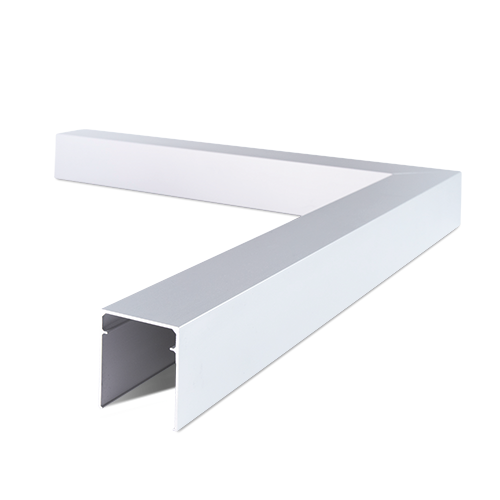 LAZORTRACK outside corner 90° 42x48mm, alum. natural anodized