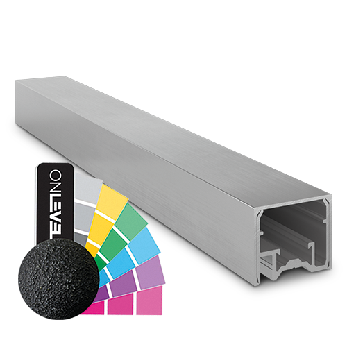 LAZORTRACK veggliste 42x34mm L=5000mm, aluminum RAL strukturerert