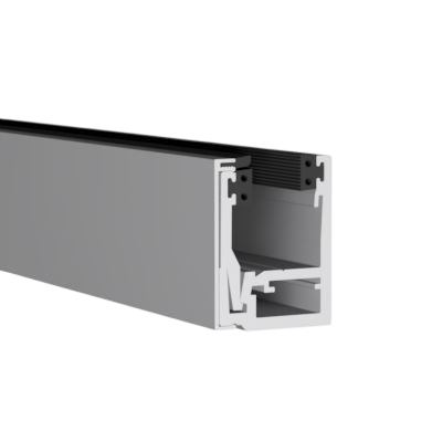 KAZIWALL top profile 2-piece glass 20.76/21.52mm L=5000mm, aluminum natural anodized