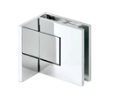 EXCITE showerdoor hinge glass-wall 90°, 2-directional glass 8/10mm, brass chrome plated