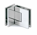 EXCITE dusjdør hengsel glass-glass 90°, 2-retning glass 8/10mm, messing forkrommet