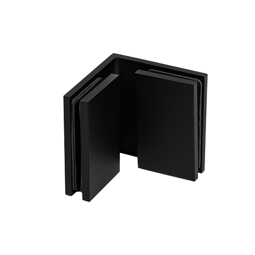 EXCITE forbinder glas-glas 90°, glas 8/10mm, messing Stealth Black