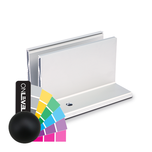 TL-3080 Glassprofil  L=5000mm aluminum RAL matte