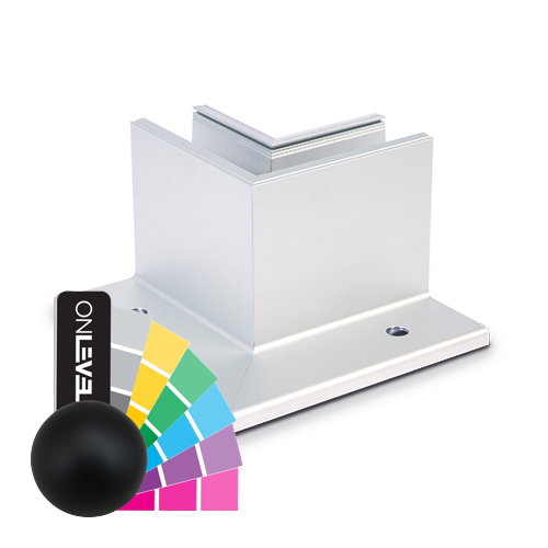 TL-3080 Insida hörna 90° aluminium RAL matta