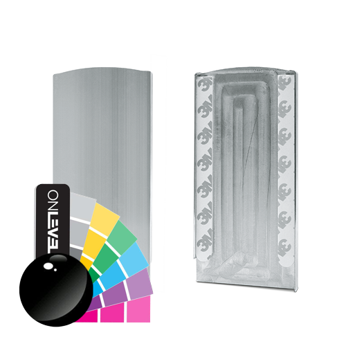 TL-3080 Endekap hØjre alum. RAL skinnende