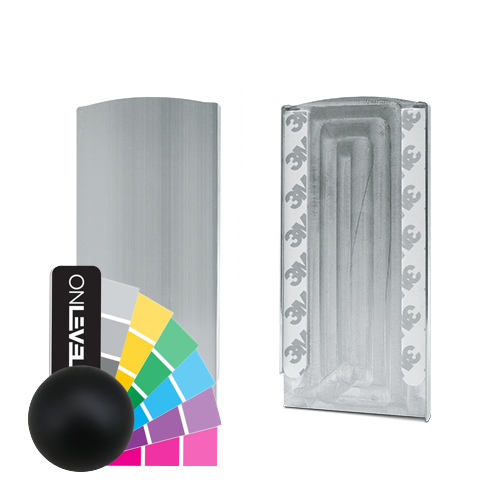 TL-3080 endekappe højre aluminium RAL (ru)