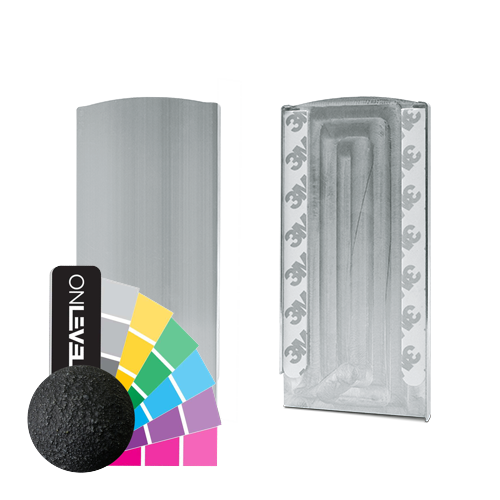 TL-3080 Ändlock höger aluminium RAL matta