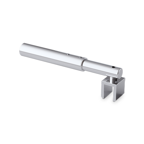Stabilisering sæt Ø19mm justerbar 720-1020mm glas-væg 90° glas 6/8/10mm, messing forkromet