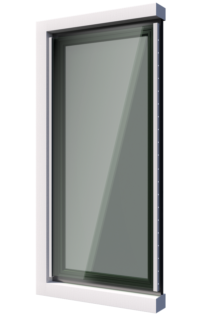 SKYFORCE-Side Sound Shield sæt inkl. glasgummi til glas xxxxmm højde xxxxmm, aluminum RAL strukturerert