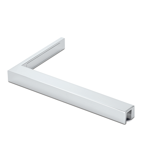 Stabilisering hörn glas-vägg 90° vänster