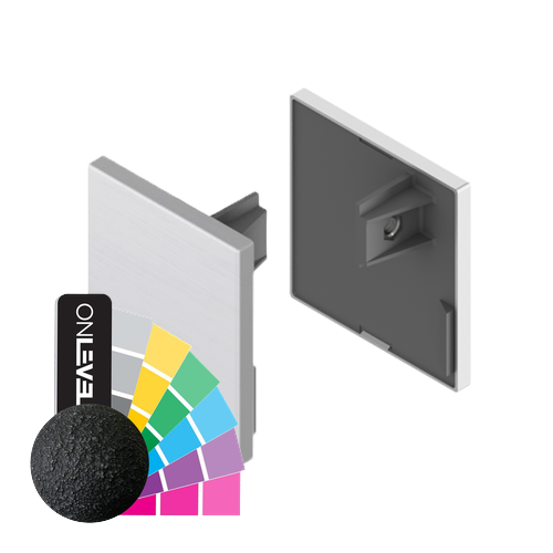 INFINITYSLIDE 69kg ändlock 1xL/1xR bredd 70mm, aluminium RAL struktur