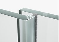 SunView vindbeskyttelse profil til glas 10mm L=3000mm, plast