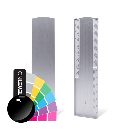TL-3011 Endekap venstre full høyde dekklokk aluminium RAL skinnende