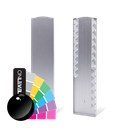 TL-3011 Ändlock vänster full höjd täcklock aluminium RAL skinande