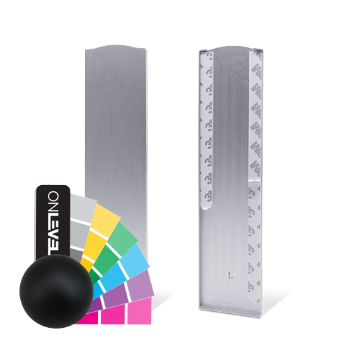 TL-3011 Endekap venstre full høyde dekklokk aluminum RAL matte