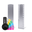 TL-3011 Endekap venstre full høyde dekklokk aluminum RAL matte