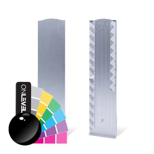 TL-3011 Endcap højre fuld højde kasket aluminium RAL skinnende