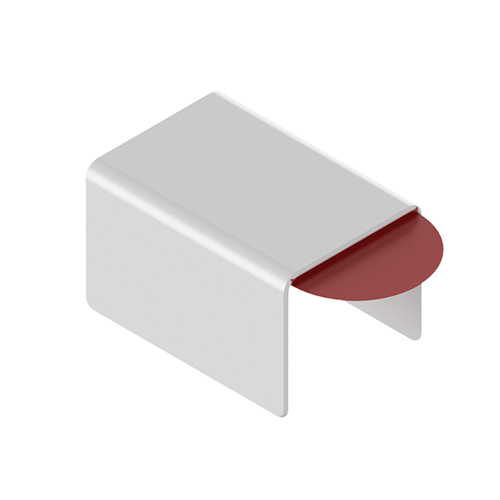 Anslutningsskydd U-profil 26x20x2mm, aluminium obehand. utför.